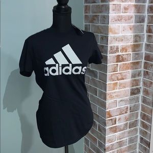 Black adidas tee